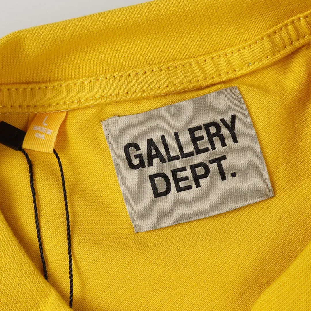 GALLERY.DEPT new summer short-sleeved model number: D3123#P106 color: white yellow code number: S M L XL